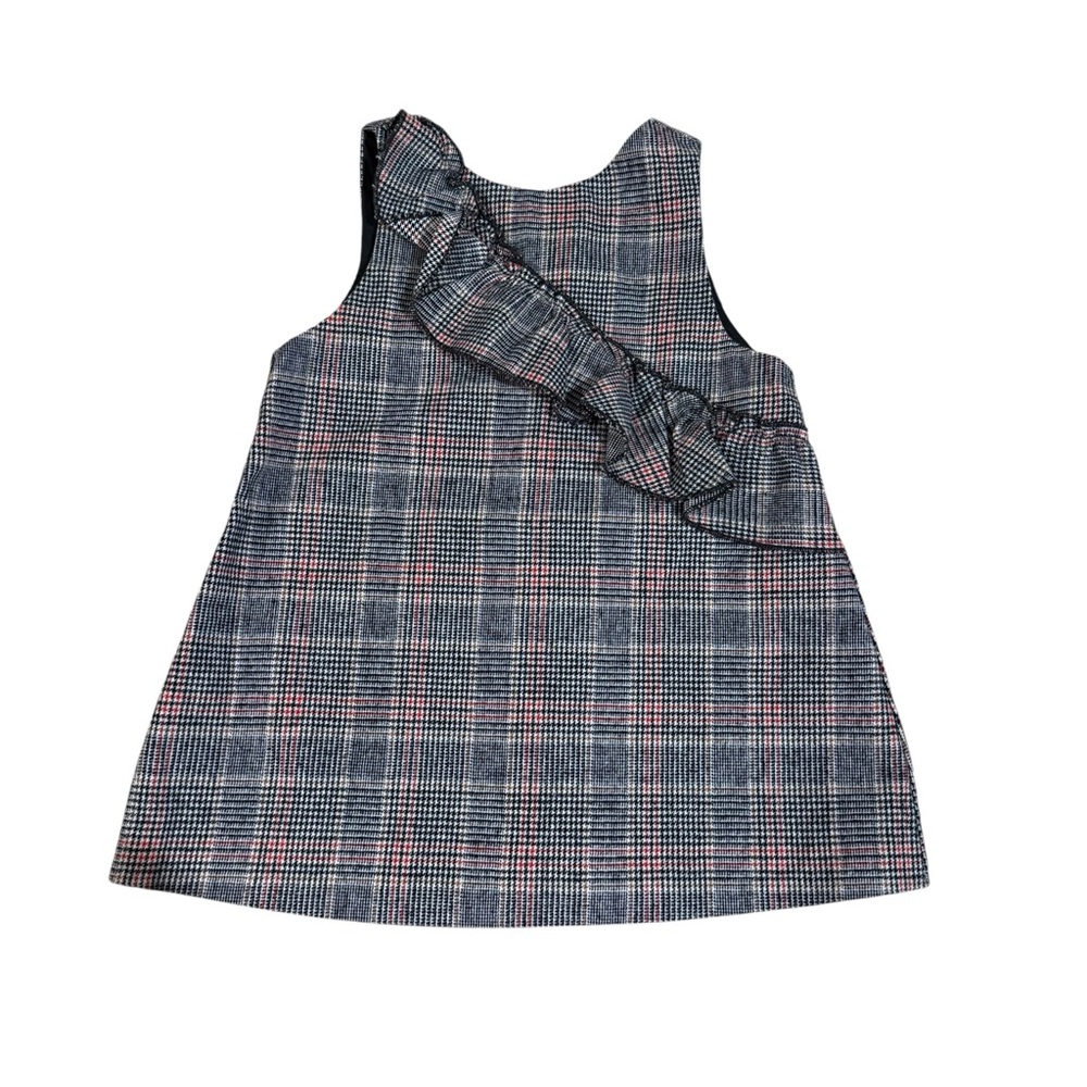 Zara Baby Girl Checkered Dress Plaid Size 9-12 Months